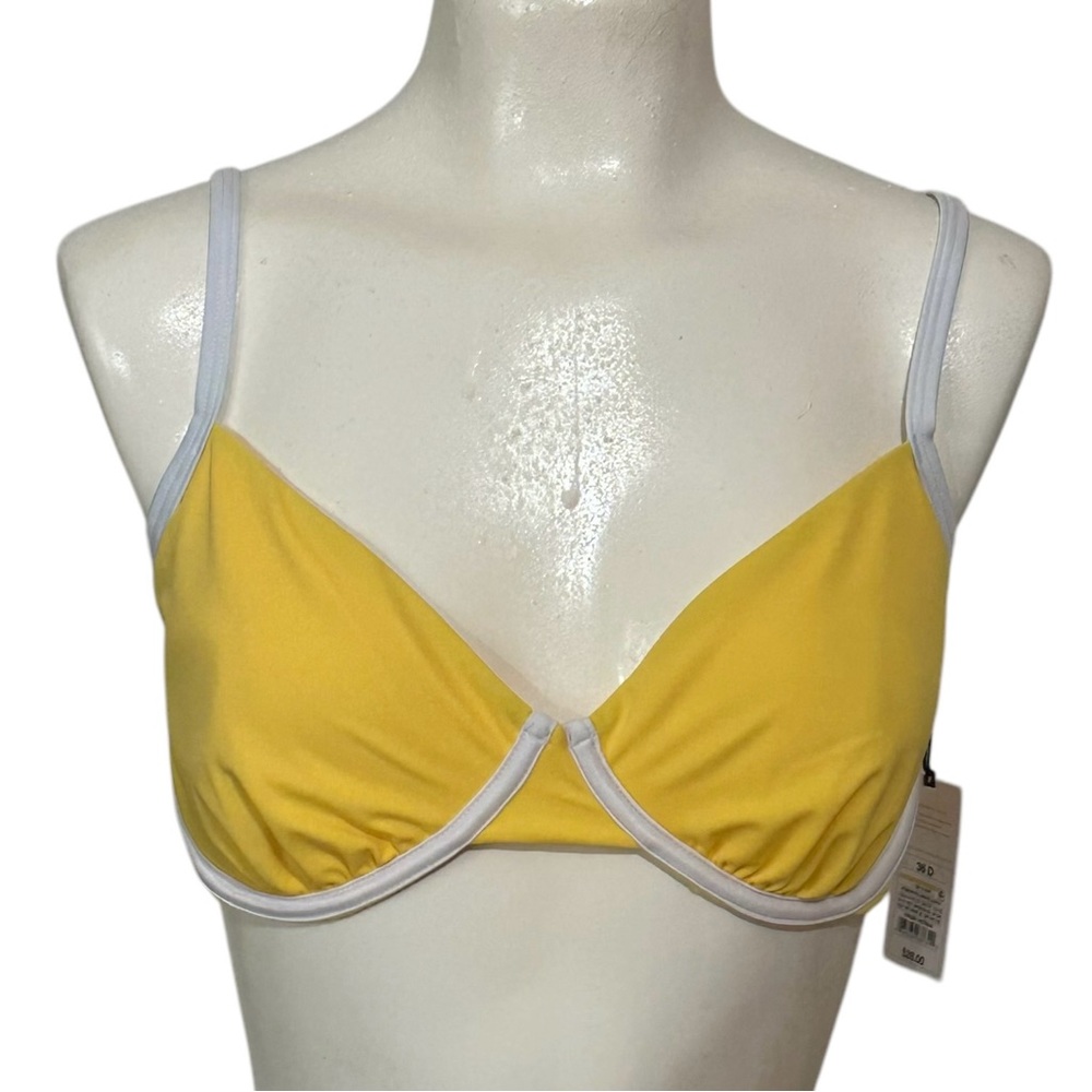Shade and Shore Sunshine Yellow Bathing Suit Top 36D
